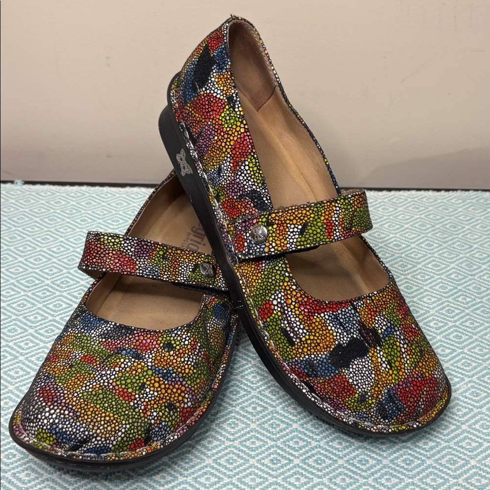 Alegria Colorful Mosaic Mary Jane Shoes